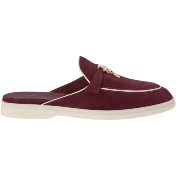 Loro Piana Summer Charms Walk Loafer Burgundy