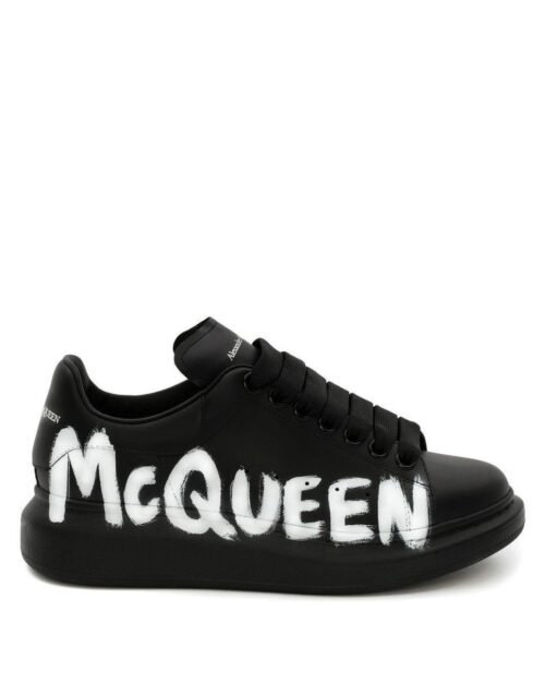 Alexander Mcqueen Oversized Graffiti – Black White