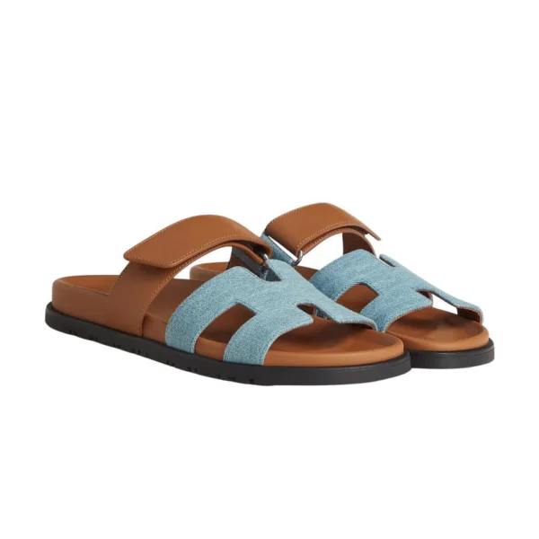 Hermes Chypre Sandal BicolorDenim