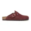 Birkenstock Boston Burgundy – Suede Leather Zinfandel