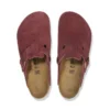 Birkenstock Boston Burgundy – Suede Leather Zinfandel