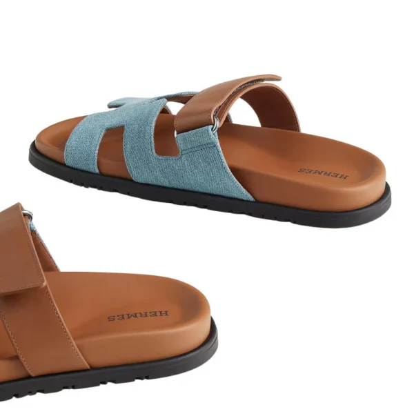 Hermes Chypre Sandal BicolorDenim