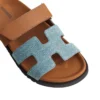 Hermes Chypre Sandal BicolorDenim