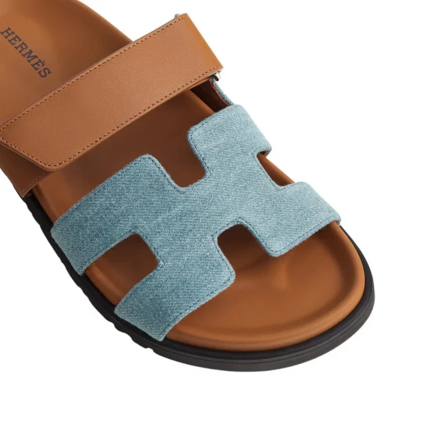 Hermes Chypre Sandal BicolorDenim
